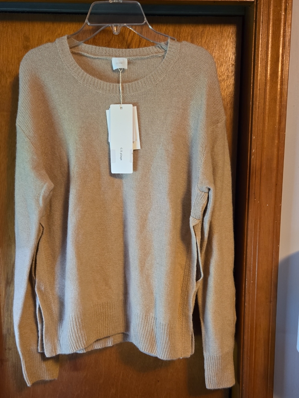 C.T. plage Beige Knit Sweater